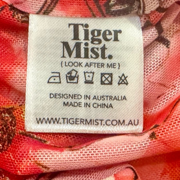 Tiger Mist Floral Sheer Flared Pants XS - Picture 8 of 11